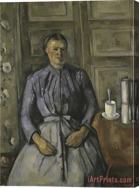 Paul Cezanne Femme a La Cafetiere Stretched Canvas Print / Canvas Art