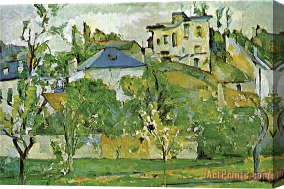 Paul Cezanne Fruit Garden in Pontoise Stretched Canvas Print / Canvas Art