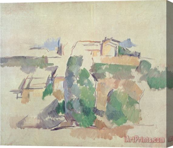 Paul Cezanne House on a Hill Close to Aix En Provence Stretched Canvas Print / Canvas Art
