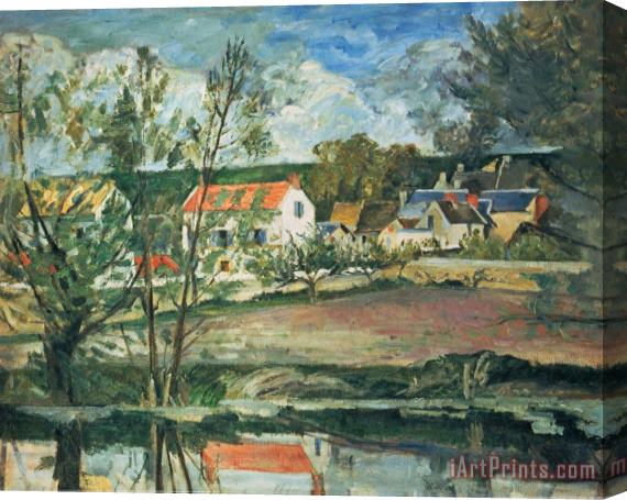 Paul Cezanne In The Valley of The Oise River 1873 1875 Stretched Canvas Painting / Canvas Art