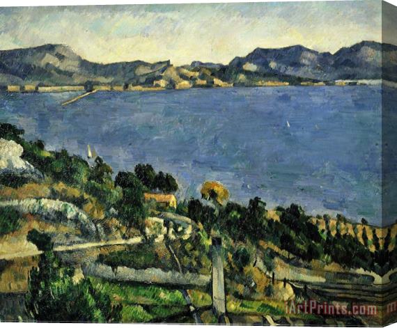 Paul Cezanne L Estaque Vue Du Golfe De Marseille Gulf of Marseilles France Stretched Canvas Painting / Canvas Art