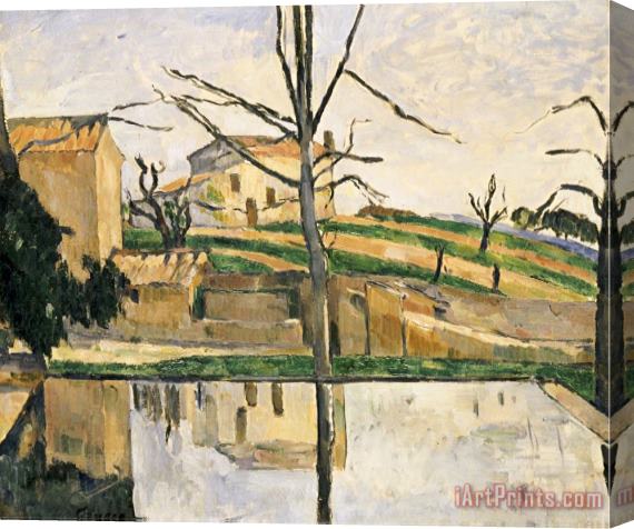 Paul Cezanne Le Bassin Du Jas De Bouffan Circa 1878 Stretched Canvas Print / Canvas Art