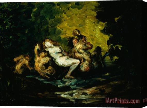 Paul Cezanne Nereid And Tritons Stretched Canvas Print / Canvas Art