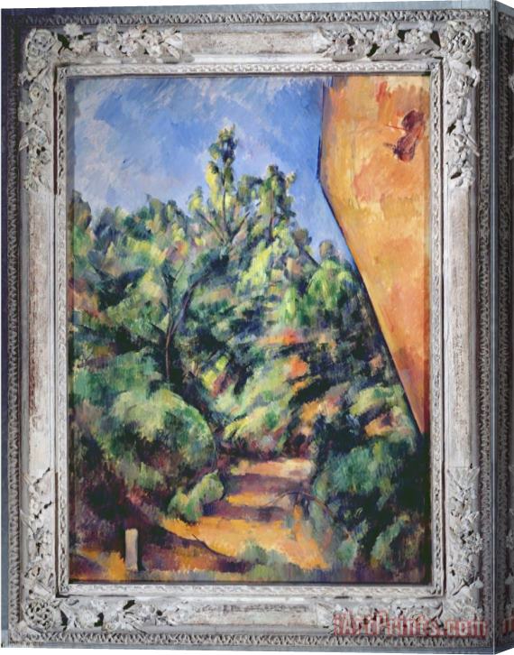 Paul Cezanne Red Rock C 1895 Stretched Canvas Painting / Canvas Art