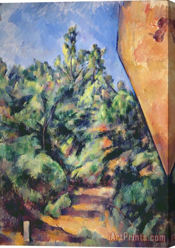 Paul Cezanne Red Rock Stretched Canvas Print / Canvas Art