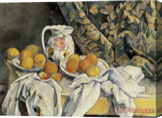Paul Cezanne Still Life with Drapery Stretched Canvas Print / Canvas Art