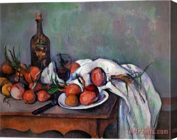 Paul Cezanne Still Life with Onions 1895 Stretched Canvas Painting / Canvas Art