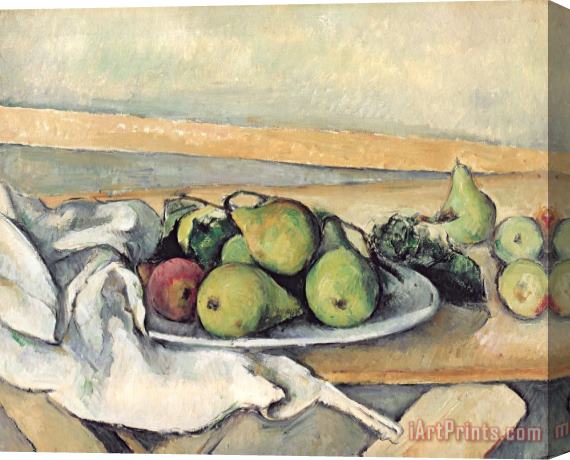Paul Cezanne Still Life With Pears Stretched Canvas Painting / Canvas Art