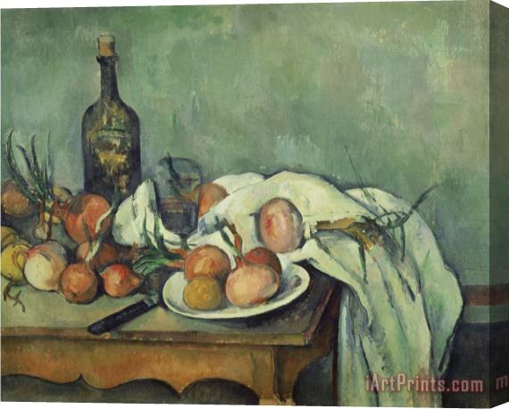 Paul Cezanne Stilleben Mit Zwiebeln Gegen 1895 Stretched Canvas Print / Canvas Art