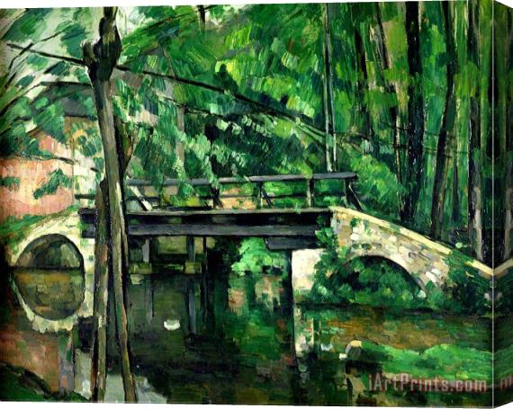 Paul Cezanne The Bridge at Maincy Or The Bridge at Mennecy Or The Little Bridge Circa 1879 Stretched Canvas Print / Canvas Art