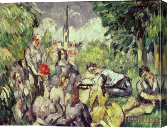 Paul Cezanne The Picnic Circa 1873 78 Stretched Canvas Print / Canvas Art