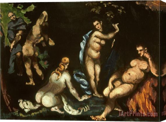 Paul Cezanne The Temptation of St Anthony C 1870 Oil on Canvas Stretched Canvas Print / Canvas Art