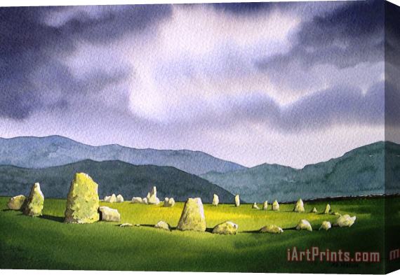 Paul Dene Marlor Castle Rigg Stone Circle Stretched Canvas Painting / Canvas Art