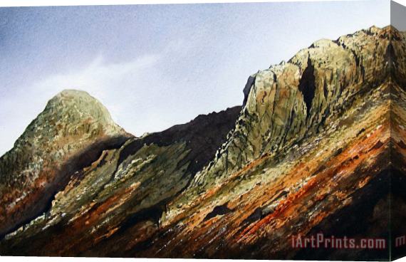 Paul Dene Marlor Pike O' Stickle and Loft Crag Stretched Canvas Print / Canvas Art