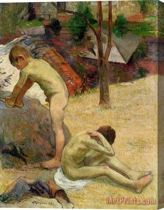 Paul Gauguin Breton Boys Bathing Stretched Canvas Print / Canvas Art