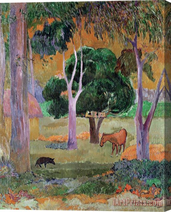 Paul Gauguin Dominican Landscape Stretched Canvas Painting / Canvas Art