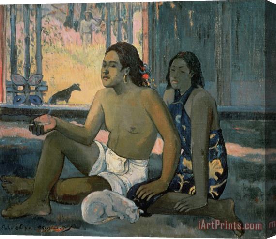 Paul Gauguin Eiaha Ohipa or Tahitians in a Room Stretched Canvas Print / Canvas Art