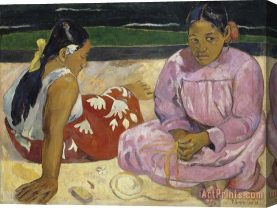 Paul Gauguin Femmes De Tahiti Ou Sur La Plage Stretched Canvas Print / Canvas Art