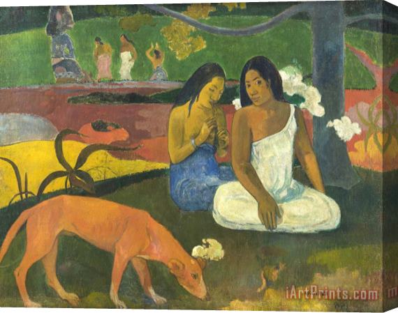 Paul Gauguin Joyfulness(arearea) Stretched Canvas Print / Canvas Art