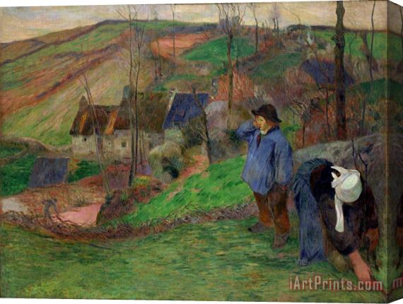 Paul Gauguin Landscape of Brittany Stretched Canvas Print / Canvas Art