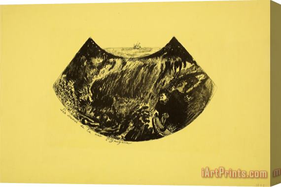 Paul Gauguin Les Drames De La Mer. Une Descente Dans Le Maelstrom Stretched Canvas Painting / Canvas Art