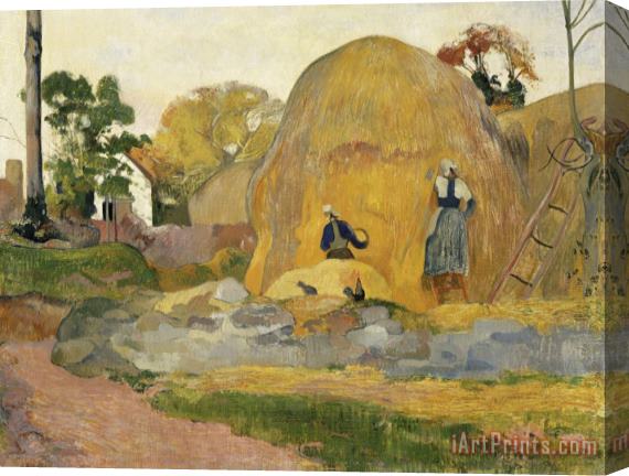 Paul Gauguin Les Meules Jaunes Ou La Moisson Blonde Stretched Canvas Print / Canvas Art