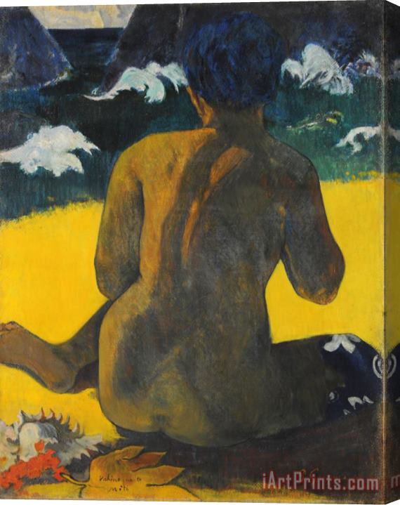 Paul Gauguin Vahine No Te Miti (femme a La Mer) Stretched Canvas Painting / Canvas Art