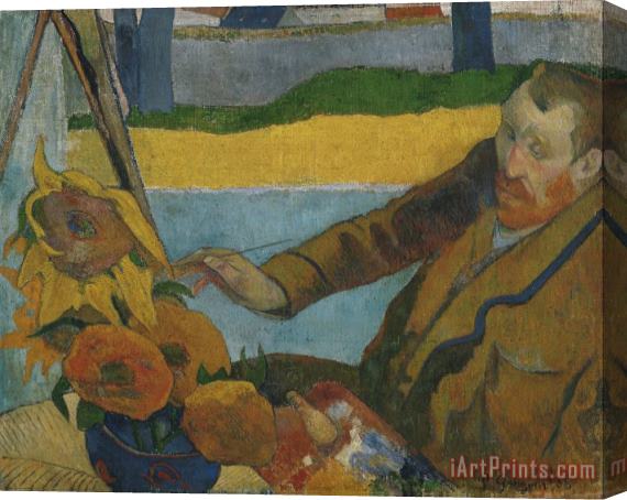 Paul Gauguin Vincent Van Gogh Painting Sunflowers Stretched Canvas Print / Canvas Art