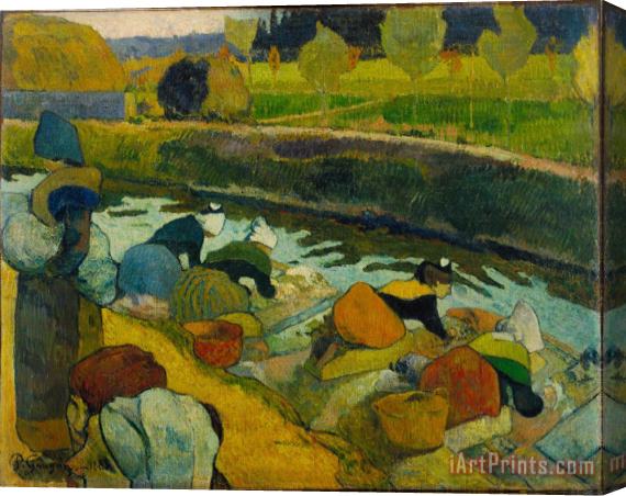 Paul Gauguin Washerwomen Stretched Canvas Painting / Canvas Art