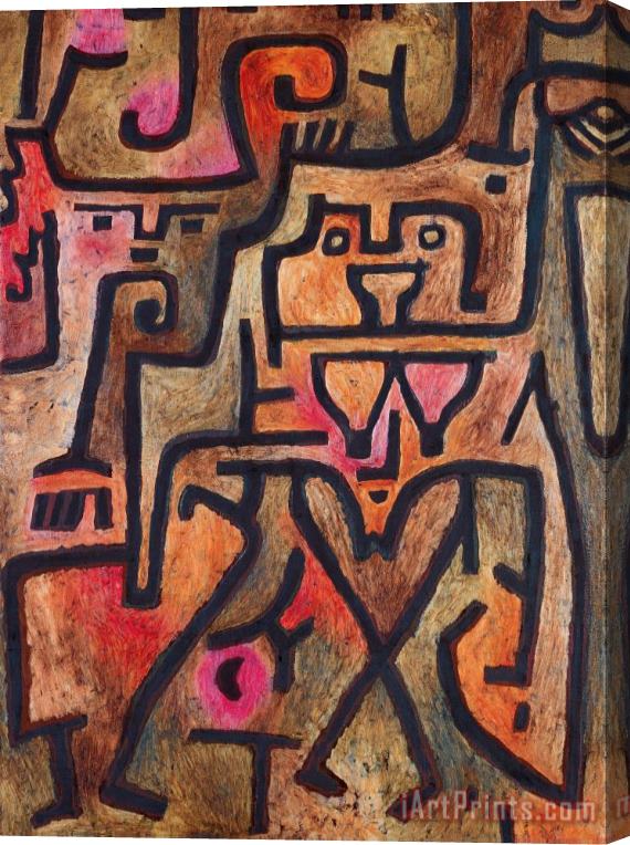 Paul Klee Forest Witch 1938 Stretched Canvas Painting / Canvas Art