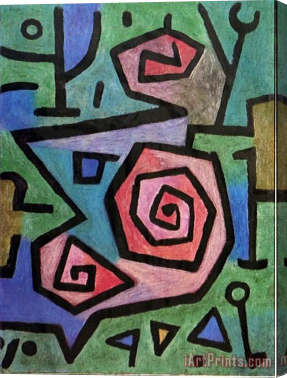 Paul Klee Heroische Rosen 1938 Stretched Canvas Painting / Canvas Art