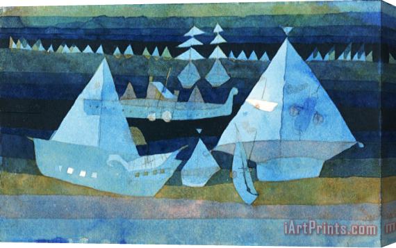 Paul Klee Little Regatta Stretched Canvas Print / Canvas Art