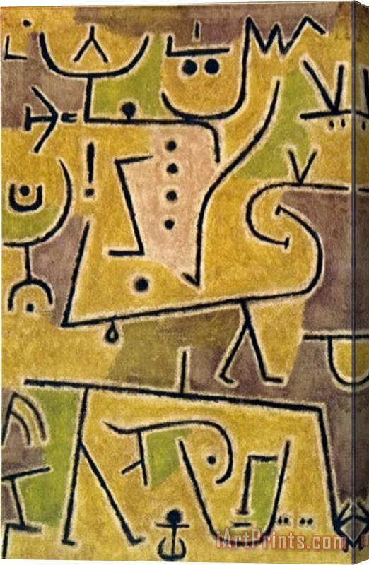 Paul Klee Rote Weste 1938 Stretched Canvas Print / Canvas Art