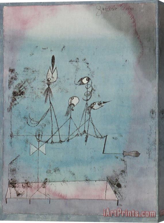 Paul Klee Twittering Machine 1922 Stretched Canvas Painting / Canvas Art