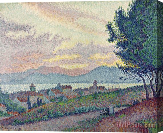 Paul Signac St Tropez Pinewood Stretched Canvas Print / Canvas Art