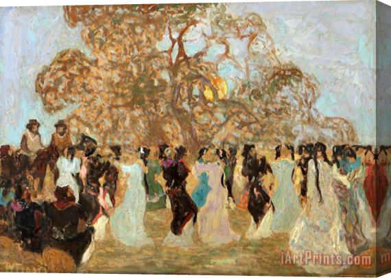 Pedro Figari El Pericon Stretched Canvas Painting / Canvas Art