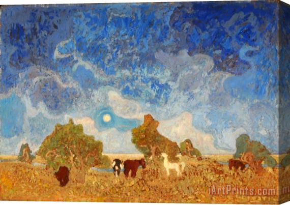 Pedro Figari Pampa Stretched Canvas Painting / Canvas Art