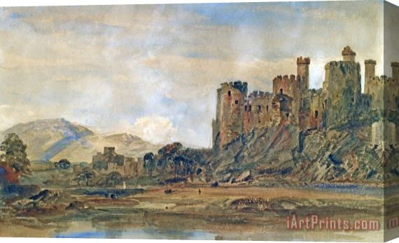 Peter de Wint Conway Castle Stretched Canvas Print / Canvas Art