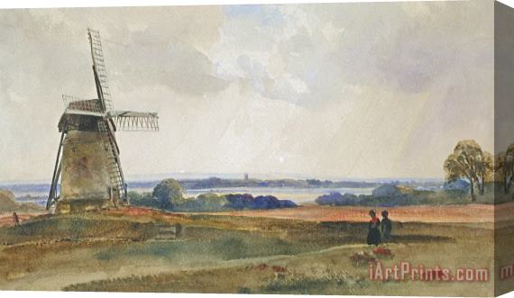 Peter de Wint The Windmill Stretched Canvas Painting / Canvas Art