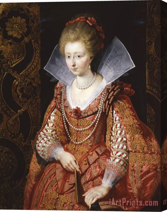 Peter Paul Rubens Portrait of Charlotte Marguerite De Montmorency, Princess of Conde Stretched Canvas Print / Canvas Art