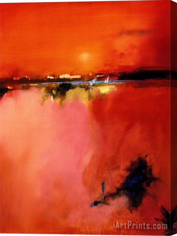 Peter Wileman Peter Wileman Orange Horizon Stretched Canvas Print / Canvas Art