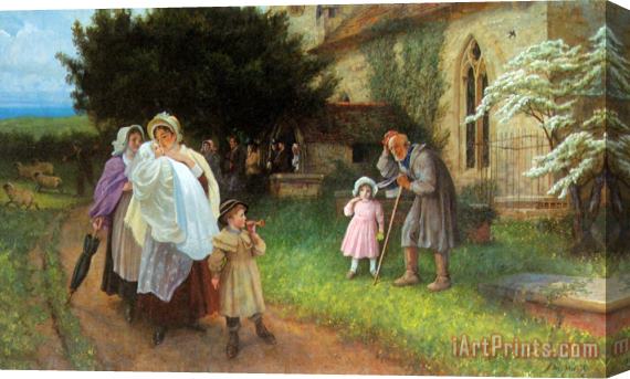 Phillip Richard Morris The Christening Party Stretched Canvas Print / Canvas Art