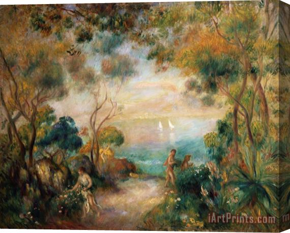 Pierre Auguste Renoir A Garden in Sorrento Stretched Canvas Print / Canvas Art