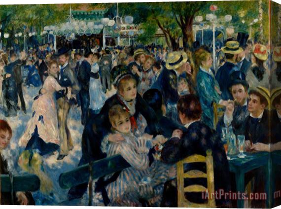 Pierre Auguste Renoir Bal Du Moulin De La Galette, Montmartre Stretched Canvas Print / Canvas Art