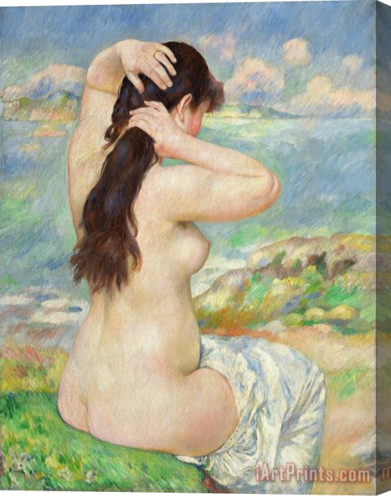Pierre Auguste Renoir Bather Arranging her Hair Stretched Canvas Painting / Canvas Art