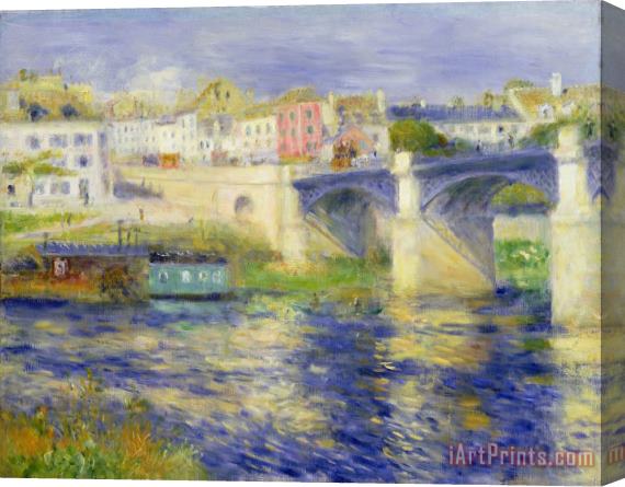 Pierre Auguste Renoir Bridge at Chatou Stretched Canvas Print / Canvas Art