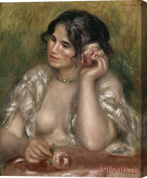 Pierre Auguste Renoir Gabrielle with a Rose (gabrielle a La Rose) Stretched Canvas Print / Canvas Art