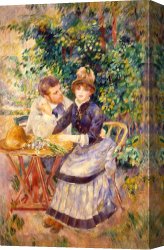 Sat Canvas Paintings - In the Garden by Pierre Auguste Renoir