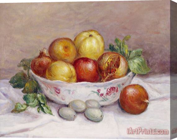 Pierre Auguste Renoir Nature Morte a La Grenade Stretched Canvas Painting / Canvas Art