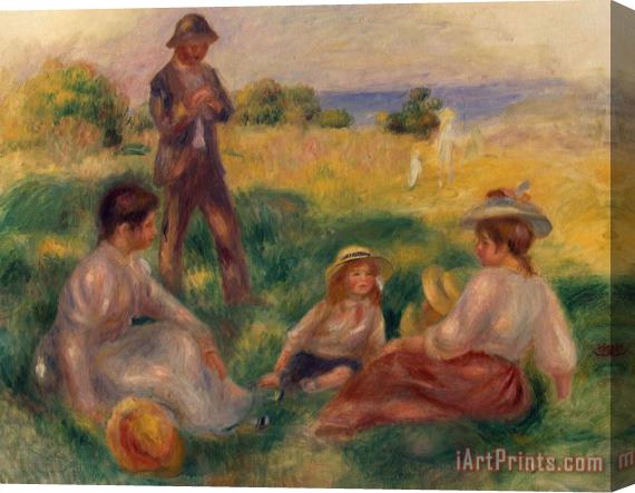 Pierre Auguste Renoir Party in the Country at Berneval Stretched Canvas Print / Canvas Art